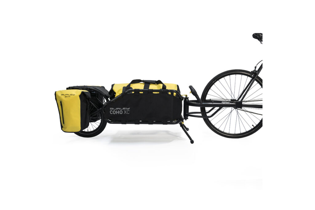 Burley COHO XC Remorque Vélo à Roue Unique – Suspension Hélicoïdale, Capacité 31,8 Kg, Tout-terrain